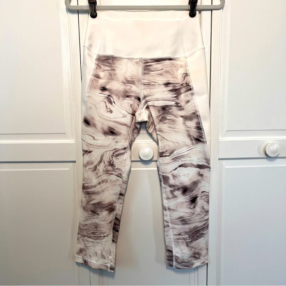 GAP GapFit Sculpt Compression Blackout Technology Marbled Leggings size Medium
